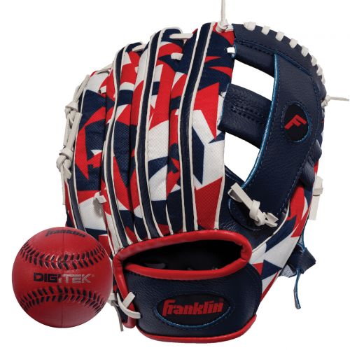  Franklin Sports 9.5 RTP Teeball Performance Glove and Ball Combo, Left Handed Thrower