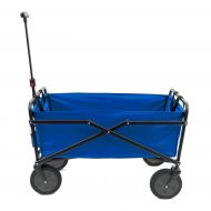 SEINA Seina Heavy Duty Compact Folding 150 Pound Capacity Outdoor Utility Cart, Blue
