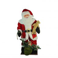 Northlight 6 Inflatable LED Lighted Musical Santa Claus Christmas Figure with Gift Bag
