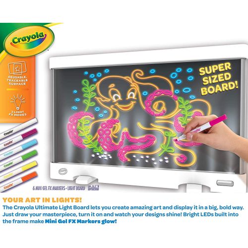  Crayola Ultimate Light Board Drawing Tablet, Ages 6+