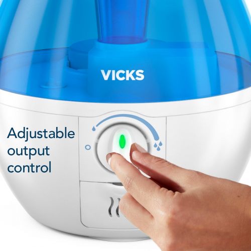 빅스 Vicks Mini Filter-Free Cool Mist Humidifier, White, VUL520W