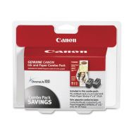 Canon 0615B009 (PG-40CL-41) ChromaLife100+ Ink & Paper Combo Pack, BlackTri-Color