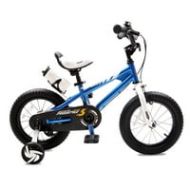 Royalbaby BMX Freestyle 14 inch Kids Bike, Blue with two hand brakes