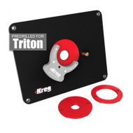 Kreg PRS4034 Precision Router Table Insert Plate w Level-Loc Rings (predrilled Triton)