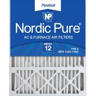 Nordic Pure 20x25x5 Honeywell Replacement MERV 12 Furnace Air Filter Qty 4