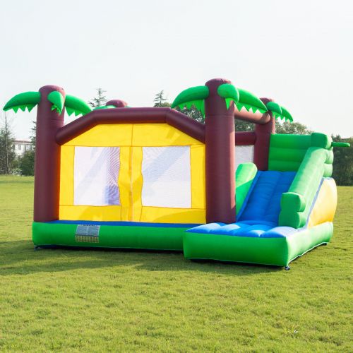 코스트웨이 Costway Goplus Inflatable Moonwalk Jungle Bounce House Jumper Bouncy Kids Jump Bouncer Castle