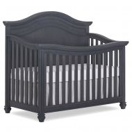 Evolur Madison 5 in 1 Curved Top Convertible Crib, Weathered Grey