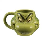 Vandor LLC Dr. Seuss Grinch Sculpted Ceramic Mug