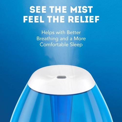빅스 Vicks Mini Filter-Free Cool Mist Humidifier, White, VUL520W