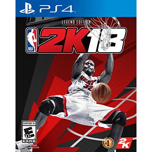  NBA 2K18 Legend Edition PS4 Game w Poster Panini Cards & Shaq Myteam Stcikers