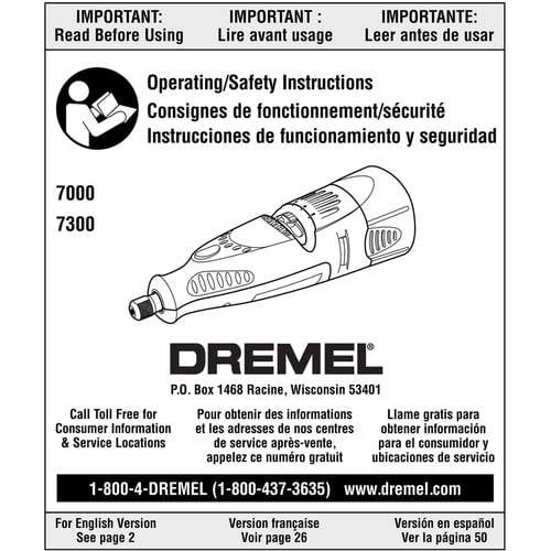  Dremel 7300-N5 4.8V Rotary Tool With Pumpkin Carving Kit Bonus