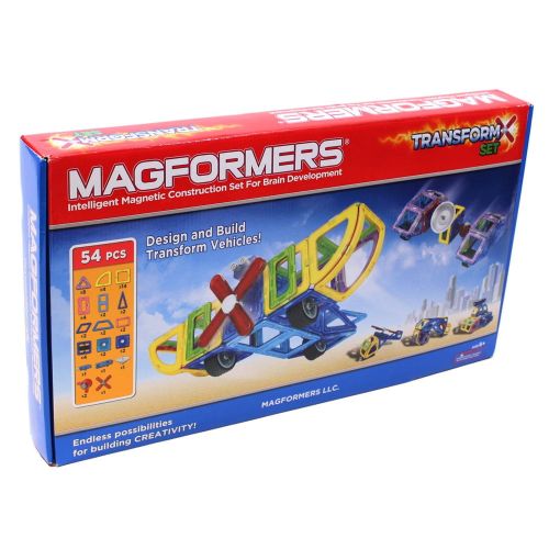  Magformers Transform 54-Piece Magnetic Construction Set