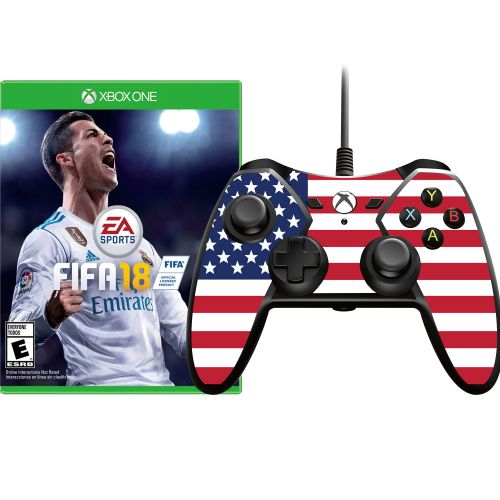  FIFA 18 and USA Skin Controller Bundle, Electronic Arts, Xbox One, 696055187485