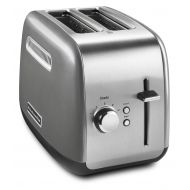 KitchenAid 2-Slice Toaster with manual lift lever, Contour Silver (KMT2115CU)