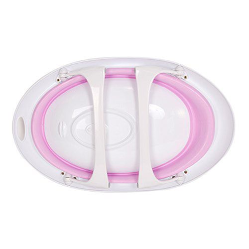  KARMAS PRODUCT Infant EasyStore Comfort Tub Soft Foldable Newborn BathtubLovly Pink for Girl
