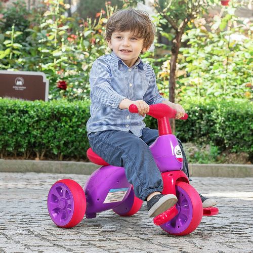코스트웨이 Costway 2 in 1 Toddler Tricycle Balance Bike Scooter Kids Riding Toys w Sound & Storage