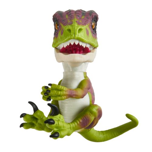  Untamed Raptor by Fingerlings - Stealth (Green) - Interactive Collectible Dinosaur - By WowWee