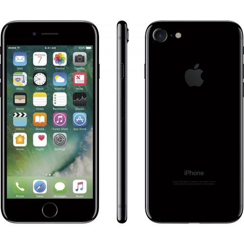 애플 Refurbished Apple iPhone 7 128GB, Jet Black - Unlocked GSM