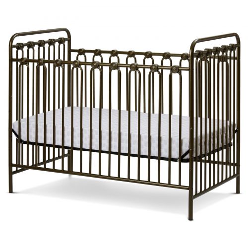  L.A. Baby Napa 3 in 1 Convertible Full Sized Metal Crib in Golden Nugget