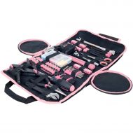Stalwart 86-Piece Household Hand Tool Set With Roll-Up Bag, Pink | 75-HT2086