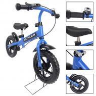 Costway Goplus 12 Blue Kids Balance Bike Children Boys & Girls with Brakes and Bell Exercise