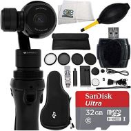 DJI Osmo Handheld 4K Camera and 3-Axis Gimbal 9PC Accessory Kit. Includes SanDisk Ultra 32GB microSDHC Memory Card + High Speed Memory Card Reader + 5PC Filter Kit (UV-CPL-ND4-ND8