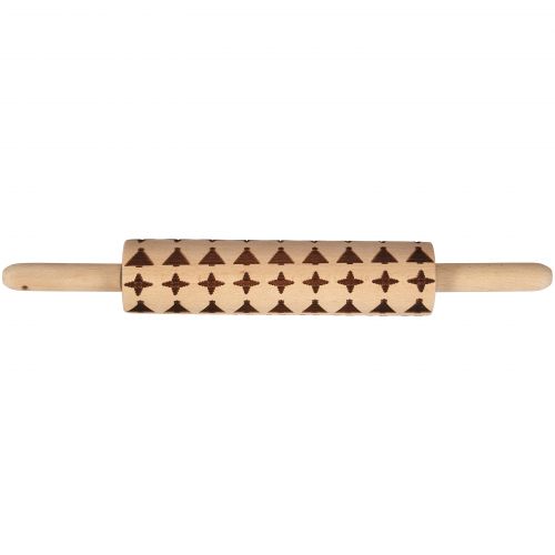  Wilton Christmas Embossed Rolling Pin, Holiday Icons