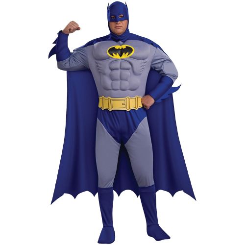 제네릭 Rubies Costumes Batman Brave and Bold Deluxe Muscle Chest Mens Adult Halloween Costume