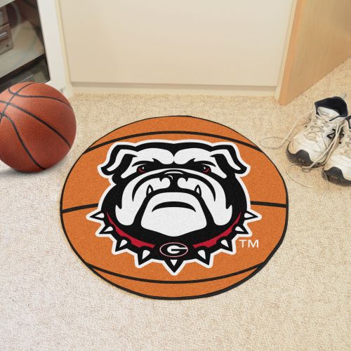  Fan Mats Georgia Black New Bulldog Basketball Mat 27 diameter