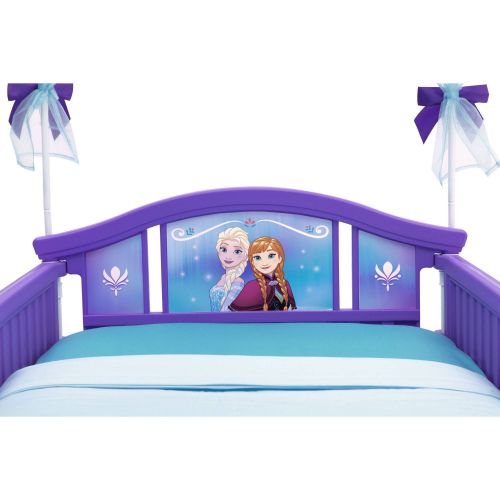 디즈니 Disney Frozen Plastic Toddler Bed with Canopy by Delta Children