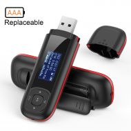 [아마존베스트]AGPTEK 8GB MP3 Player, Music Player with FM Radio, USB Drive, Recording ,Supports up to 32GB, U3 Black