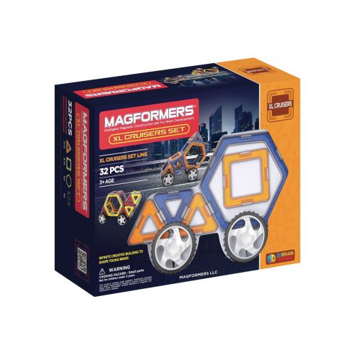  Magformers XL Cruisers 32 piece Magnetic Tiles Car Set