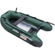 ALEKO PRO Fishing Inflatable Boat with Aluminum Floor - Front Board Holders - 8.4 ft - Dark Green