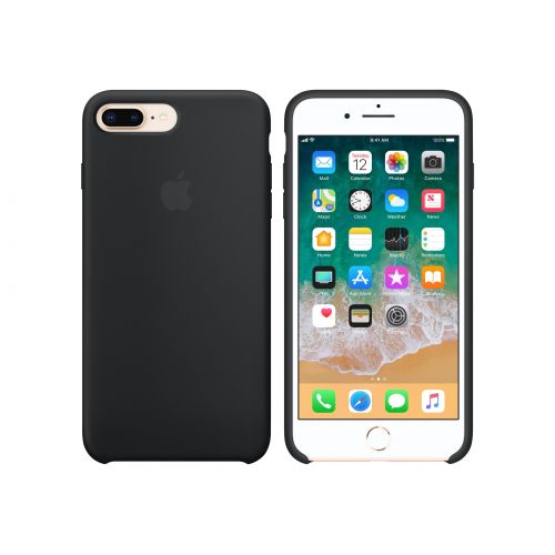 애플 Apple Silicone Case for iPhone 8 Plus & iPhone 7 Plus - Black