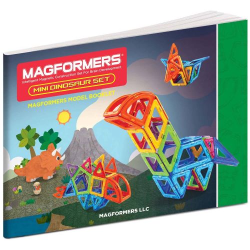  MAGFORMERS Magformers Mini Dinosaur 40-Piece Magnetic Construction Kit