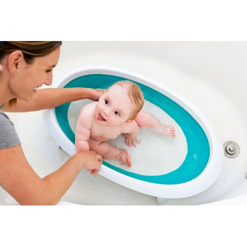 분 Boon Naked 2-Position Collapsible Baby Bathtub