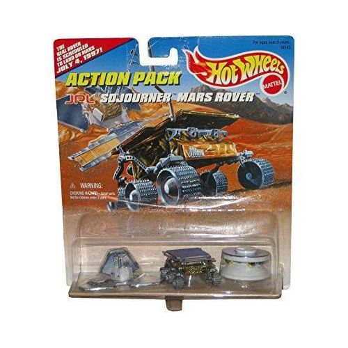 JPL SOJOURNER MARS ROVER Hot Wheels Action Pack with The Real Rover is Schuduled to Land On Mars July 4, 1997 Limited Edition