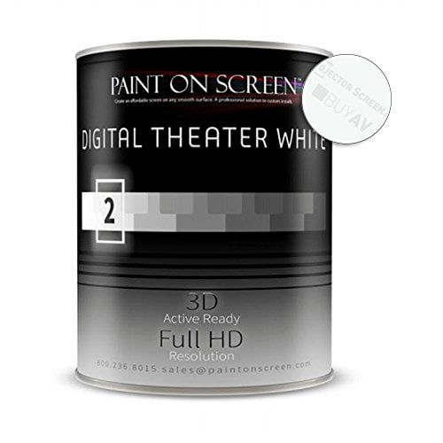  Paint On Screen Projector Screen Paint - Digital Theater White-Gallon G002