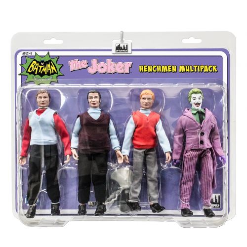  Toys Batman Classic TV Series Action Figures: The Joker and 3 Henchman Figures Four-Pack