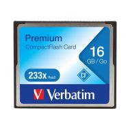Verbatim Corporation Verbatim 16GB 233X Premium CompactFlash Memory Card