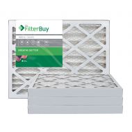FilterBuy AFB Silver MERV 8 20x25x2 Pleated AC Furnace Air Filter. Pack of 4 Filters. 100% produced in the USA.