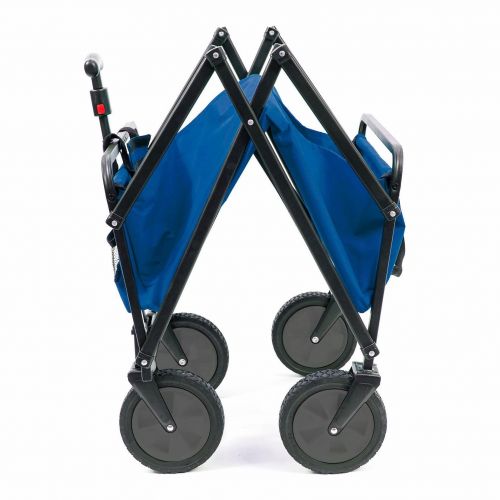  SEINA Seina Heavy Duty Compact Folding 150 Pound Capacity Outdoor Utility Cart, Blue