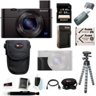 Sony DSC-RX100M III Cyber-shot Digital Camera with Sony Attachment Grip and Dual Battery Accessory Bundle