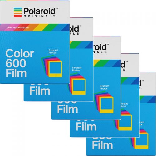 폴라로이드 5 Pack Polaroid Originals 4672 Instant Color Film Color Frame for Polaroid 600