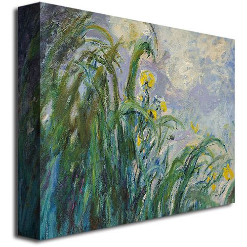  Trademark Art Trademark Fine Art The Yellow Iris Canvas Wall Art by Claude Monet