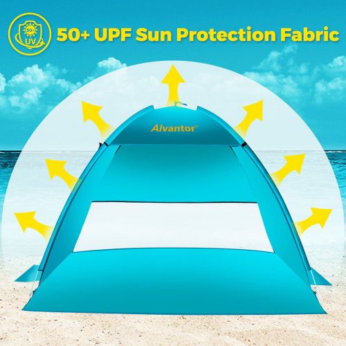  Beach Canopy Tent UPF 50+ Sun Shade Shelter Pop Up by Alvantor