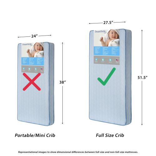  Dream On Me Twinkle Star Crib and Toddler 117 Coil Mattress
