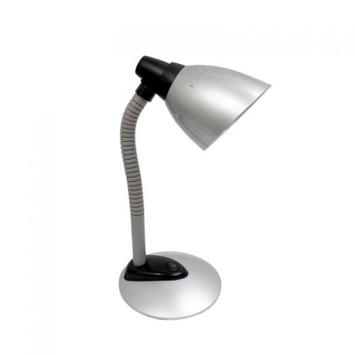  Simple Designs Silver High Power LED Desk Lamp with Flexible Hose Neck