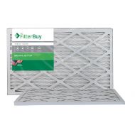 FilterBuy AFB Silver MERV 8 16x25x1 Pleated AC Furnace Air Filter. Pack of 2 Filters. 100% produced in the USA.