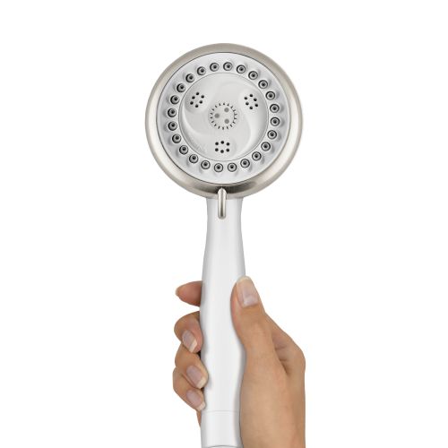  Water Pik Waterpik 6-Mode EcoFlow Hand Held Shower Head, White, 1.8 GPM EFN-651E